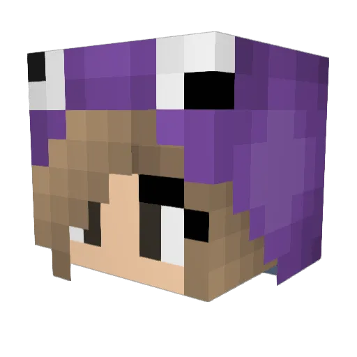 milie10 Minecraft avatar head, 3D render