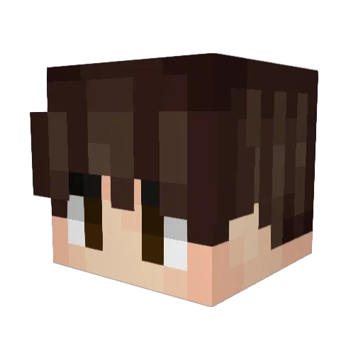 milie21 Minecraft avatar head, 3D render