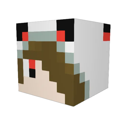milio0520 Minecraft avatar head, 3D render