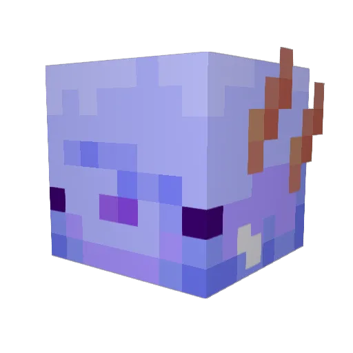 milk2586 Minecraft avatar head, 3D render