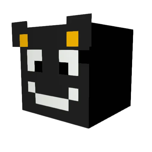 milk2769 Minecraft avatar head, 3D render