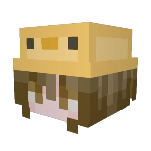 milk3299 Minecraft avatar head, 3D render