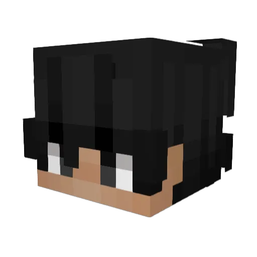 milk_0908 Minecraft avatar head, 3D render