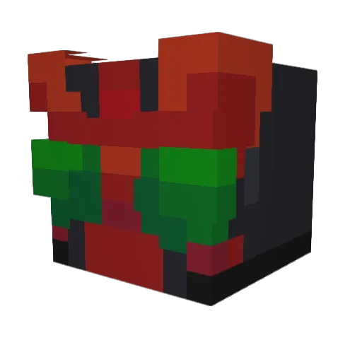 milk_spicy Minecraft avatar head, 3D render