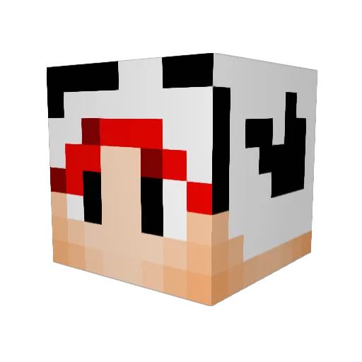 milka999 Minecraft avatar head, 3D render