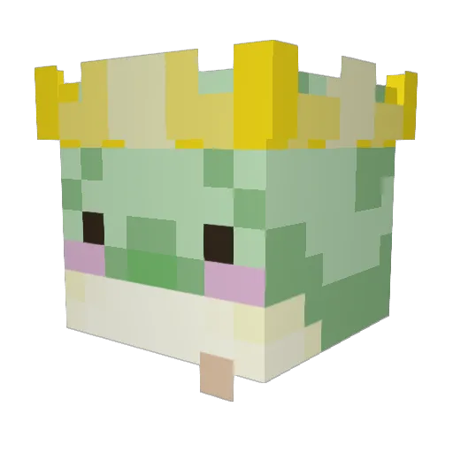 milkandbooky Minecraft avatar head, 3D render