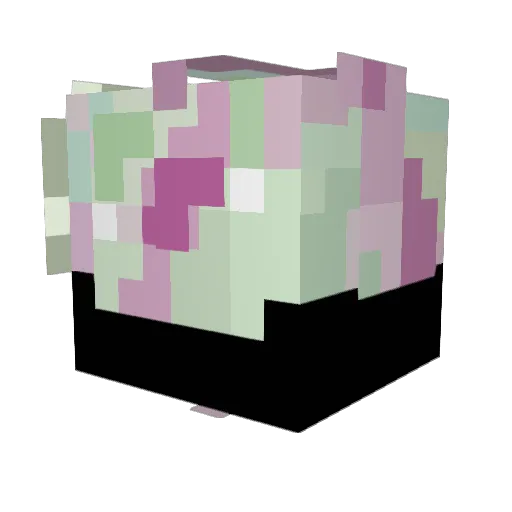 milkb0i Minecraft avatar head, 3D render