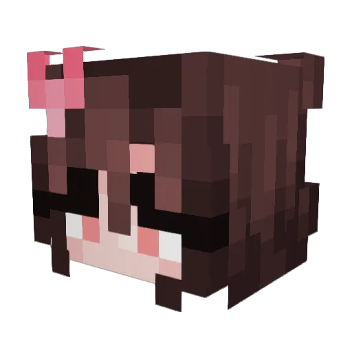 milkbunny00 Minecraft avatar head, 3D render