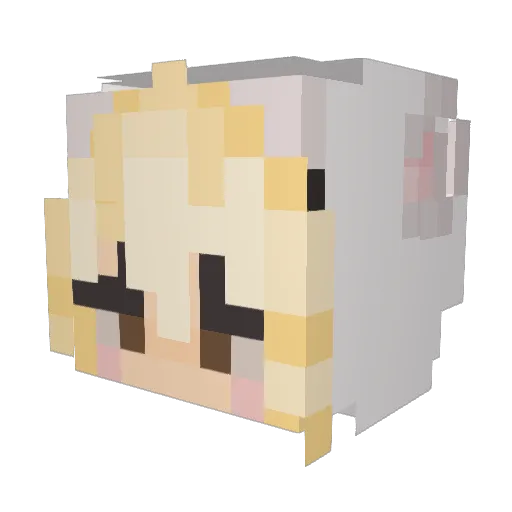 milkbutt22 Minecraft avatar head, 3D render