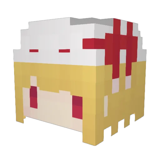 milkcheeseye Minecraft avatar head, 3D render