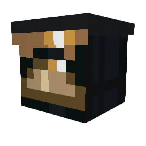 milkcrxwn Minecraft avatar head, 3D render