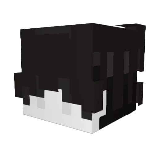 milkerXD Minecraft avatar head, 3D render