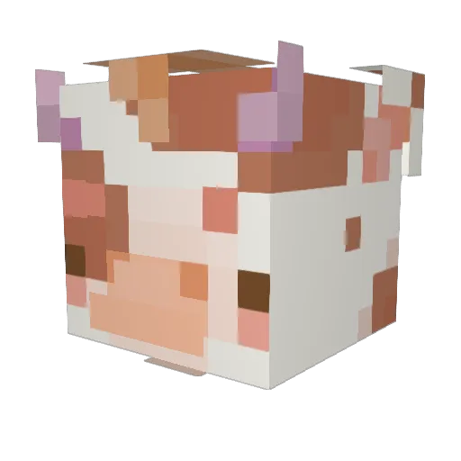 milkethius Minecraft avatar head, 3D render