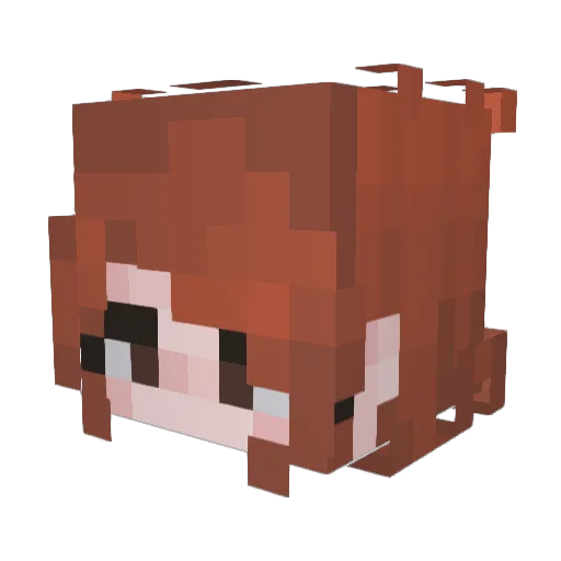 milkiant Minecraft avatar head, 3D render