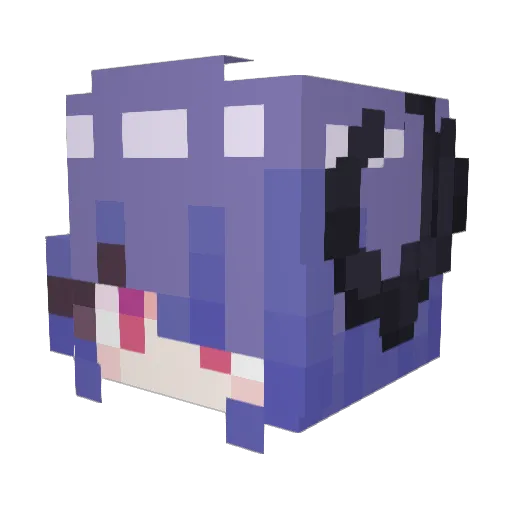 milkinsoul Minecraft avatar head, 3D render