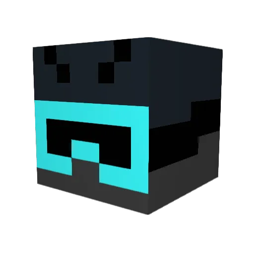 milkisclear Minecraft avatar head, 3D render