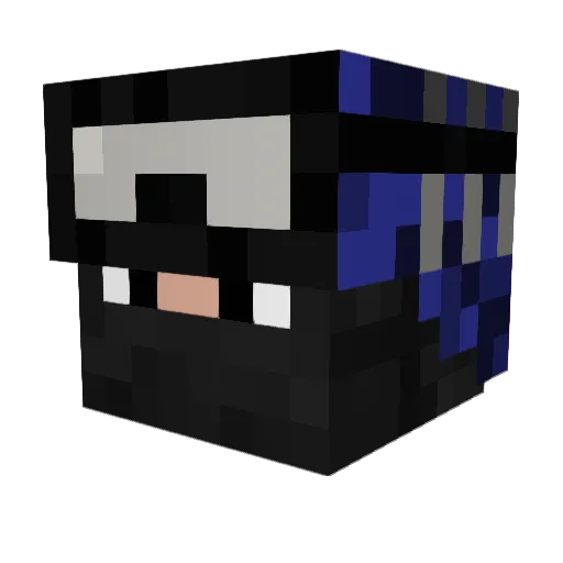 milkiwa Minecraft avatar head, 3D render