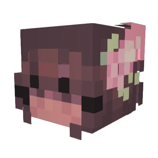 milkiwagi Minecraft avatar head, 3D render