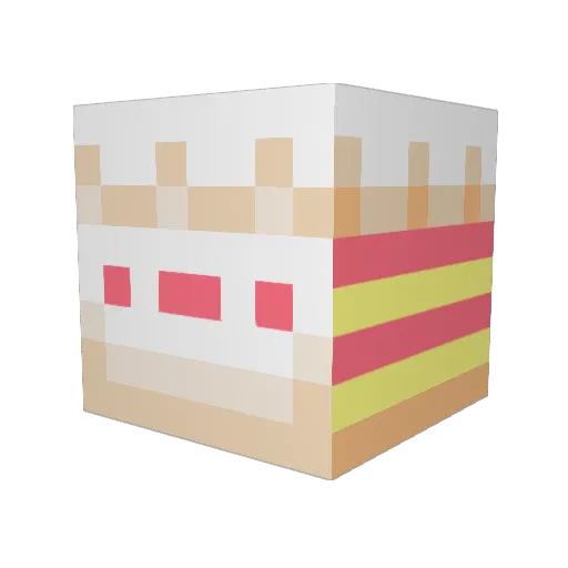 milkkore Minecraft avatar head, 3D render