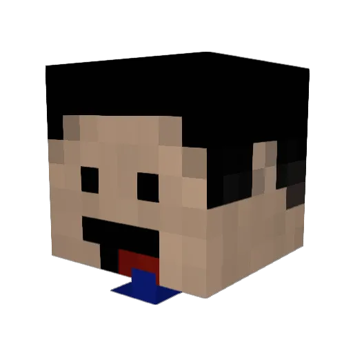milkluvr92 Minecraft avatar head, 3D render