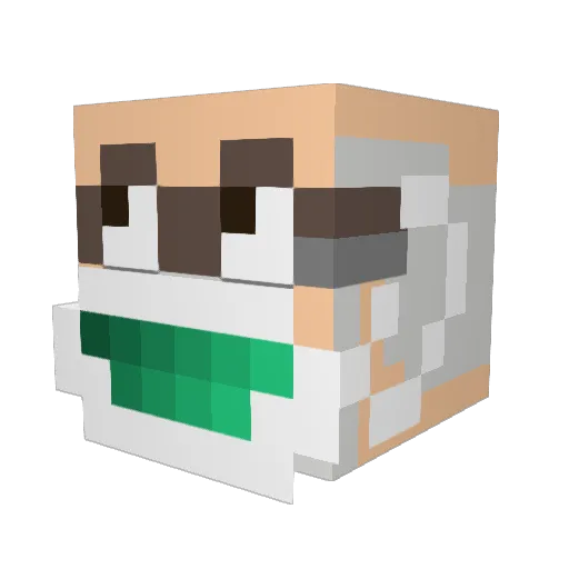 milkman_101 Minecraft avatar head, 3D render