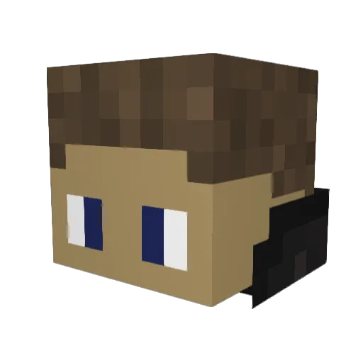 milkmancoal Minecraft avatar head, 3D render