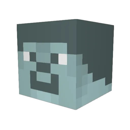 milkmansquats Minecraft avatar head, 3D render
