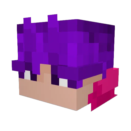 milkmoder Minecraft avatar head, 3D render