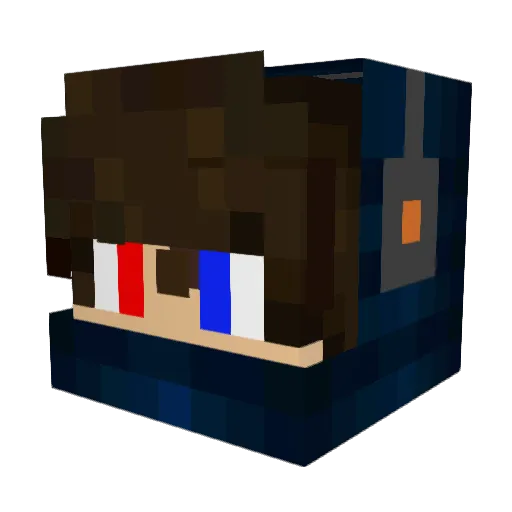 milko534 Minecraft avatar head, 3D render