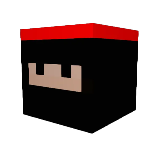 milkonator Minecraft avatar head, 3D render