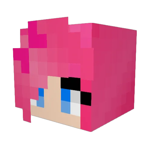 milkpie Minecraft avatar head, 3D render