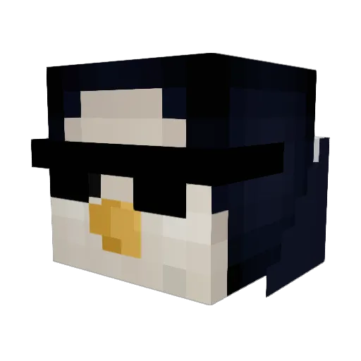 milksalad Minecraft avatar head, 3D render