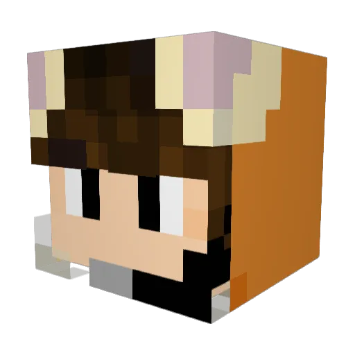 milkshake1080 Minecraft avatar head, 3D render
