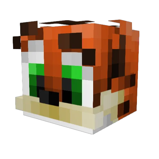 milkshakemachine Minecraft avatar head, 3D render