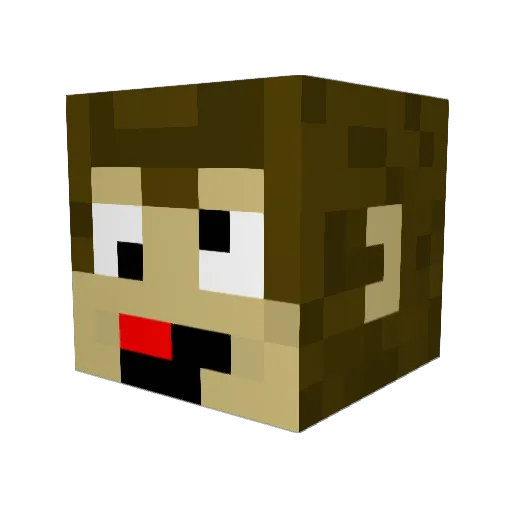 milkshakeman405 Minecraft avatar head, 3D render