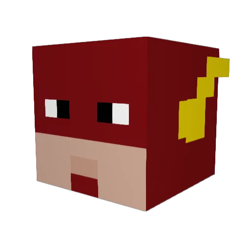 milkshakerboy Minecraft avatar head, 3D render