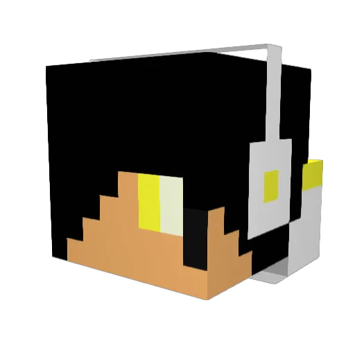 milkshakes11 Minecraft avatar head, 3D render