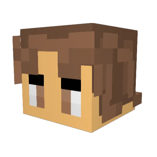 milksurfs Minecraft avatar head, 3D render