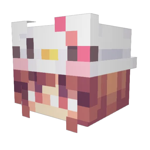 milktailz Minecraft avatar head, 3D render