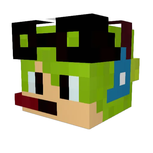 milktea34 Minecraft avatar head, 3D render