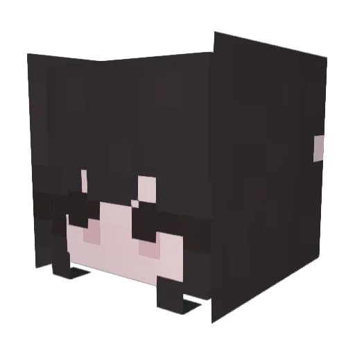 milktea___ Minecraft avatar head, 3D render