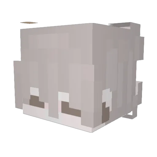 milkteajohnny Minecraft avatar head, 3D render