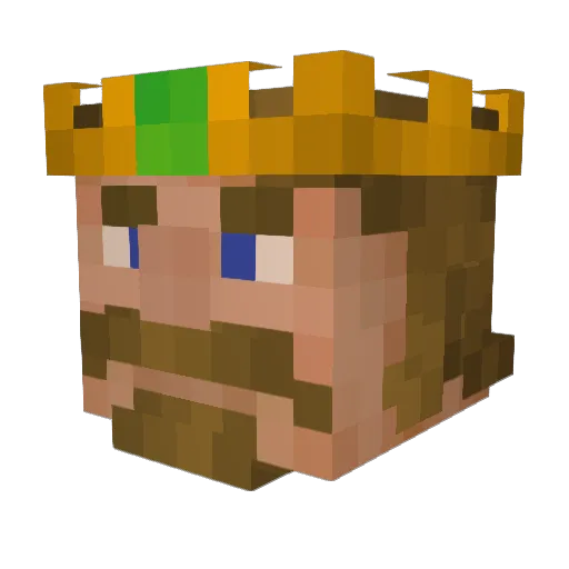 milku1998 Minecraft avatar head, 3D render