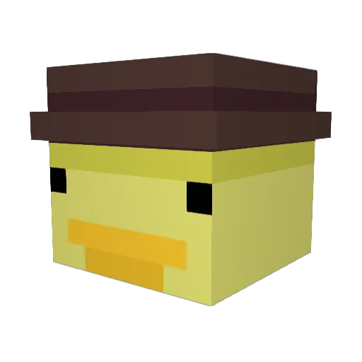 milkwins Minecraft avatar head, 3D render