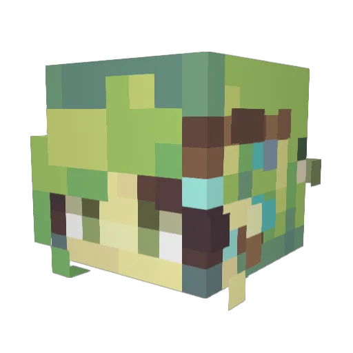 milky0ne Minecraft avatar head, 3D render