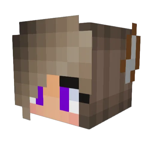 milky201 Minecraft avatar head, 3D render