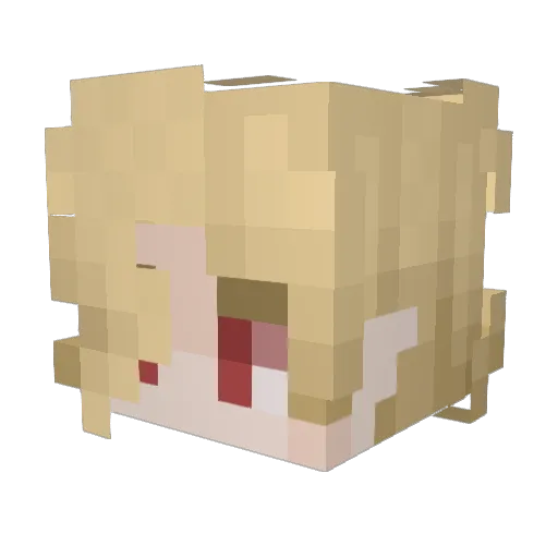 milkysnack Minecraft avatar head, 3D render