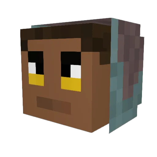 milkysss Minecraft avatar head, 3D render