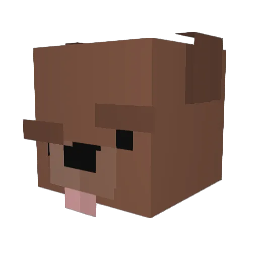 milkyuus Minecraft avatar head, 3D render
