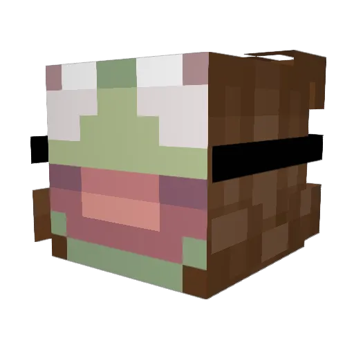 milkyyfrogs Minecraft avatar head, 3D render